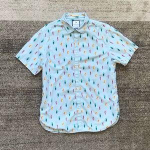 Men's Hawaiian inspired surfboard button up